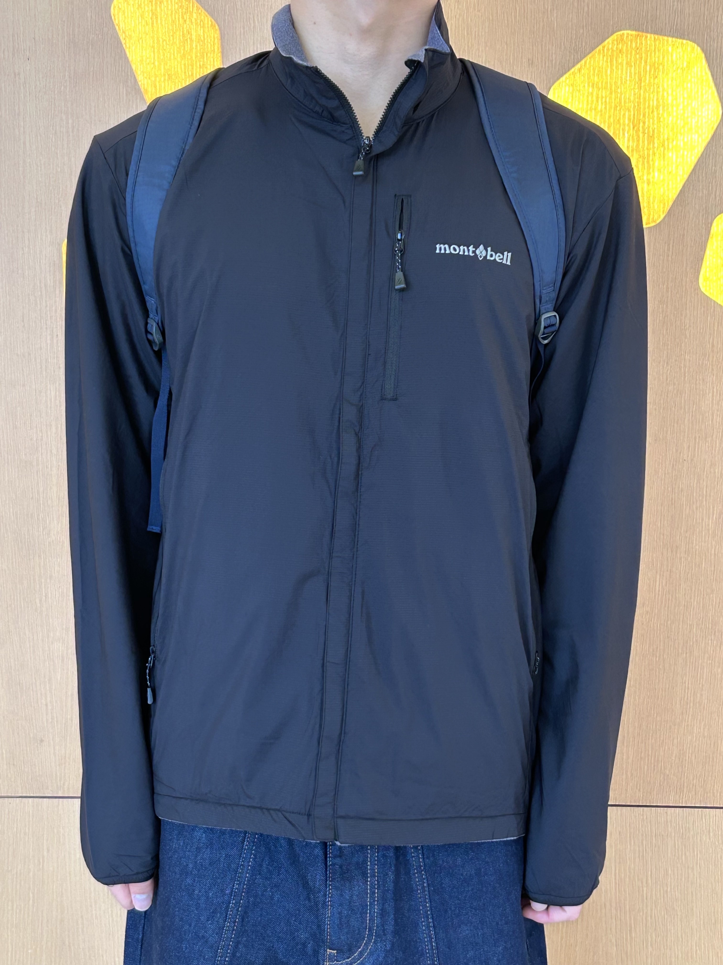 Montbell Chameece Reversible Jacket Men's Black - 26SS 착용 스타일 - 2