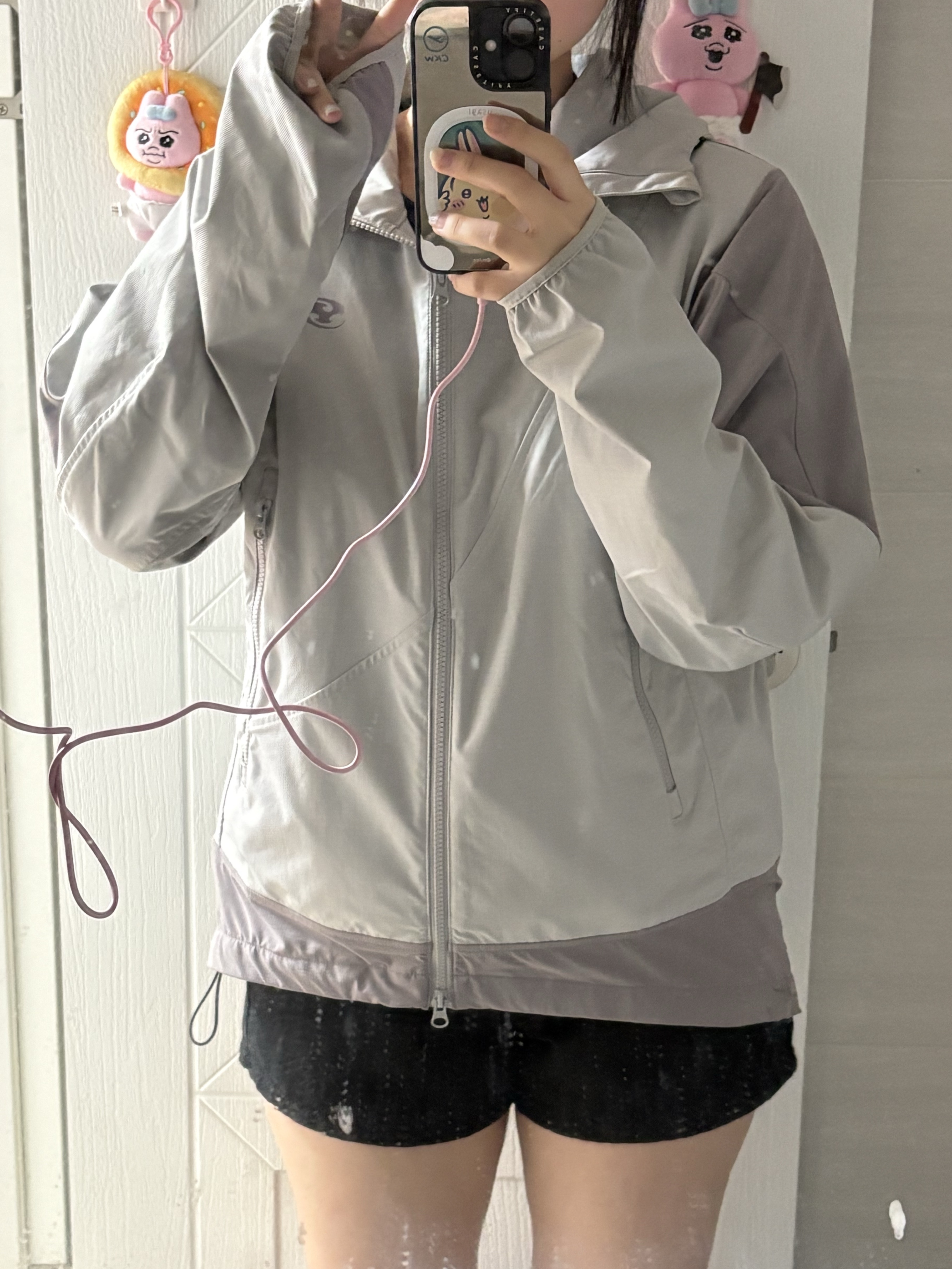 Sansan Gear Insulation Jacket Grey 착용 스타일