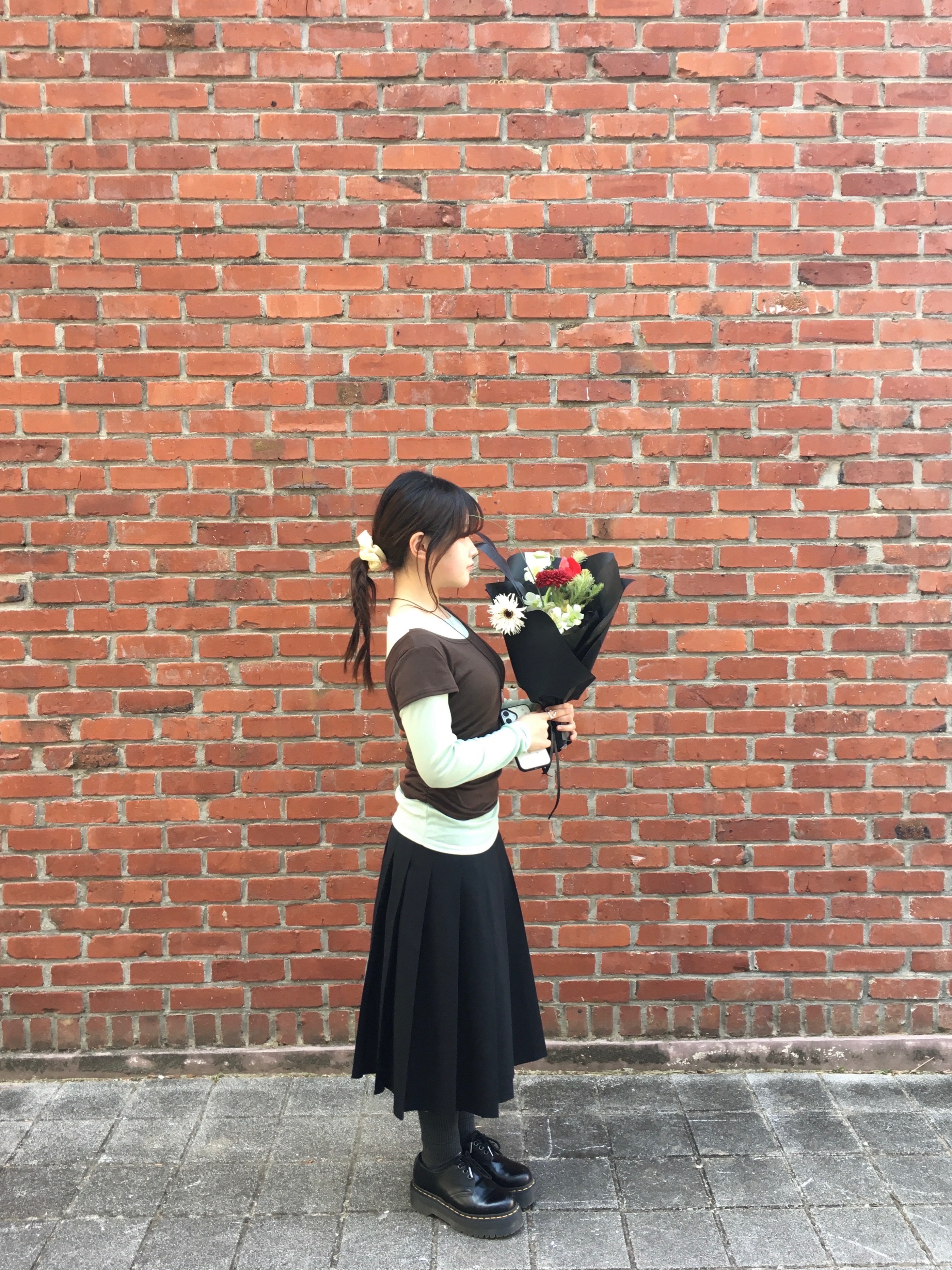 Dr. Martens 1461 Quad Black 착용 스타일 - 2