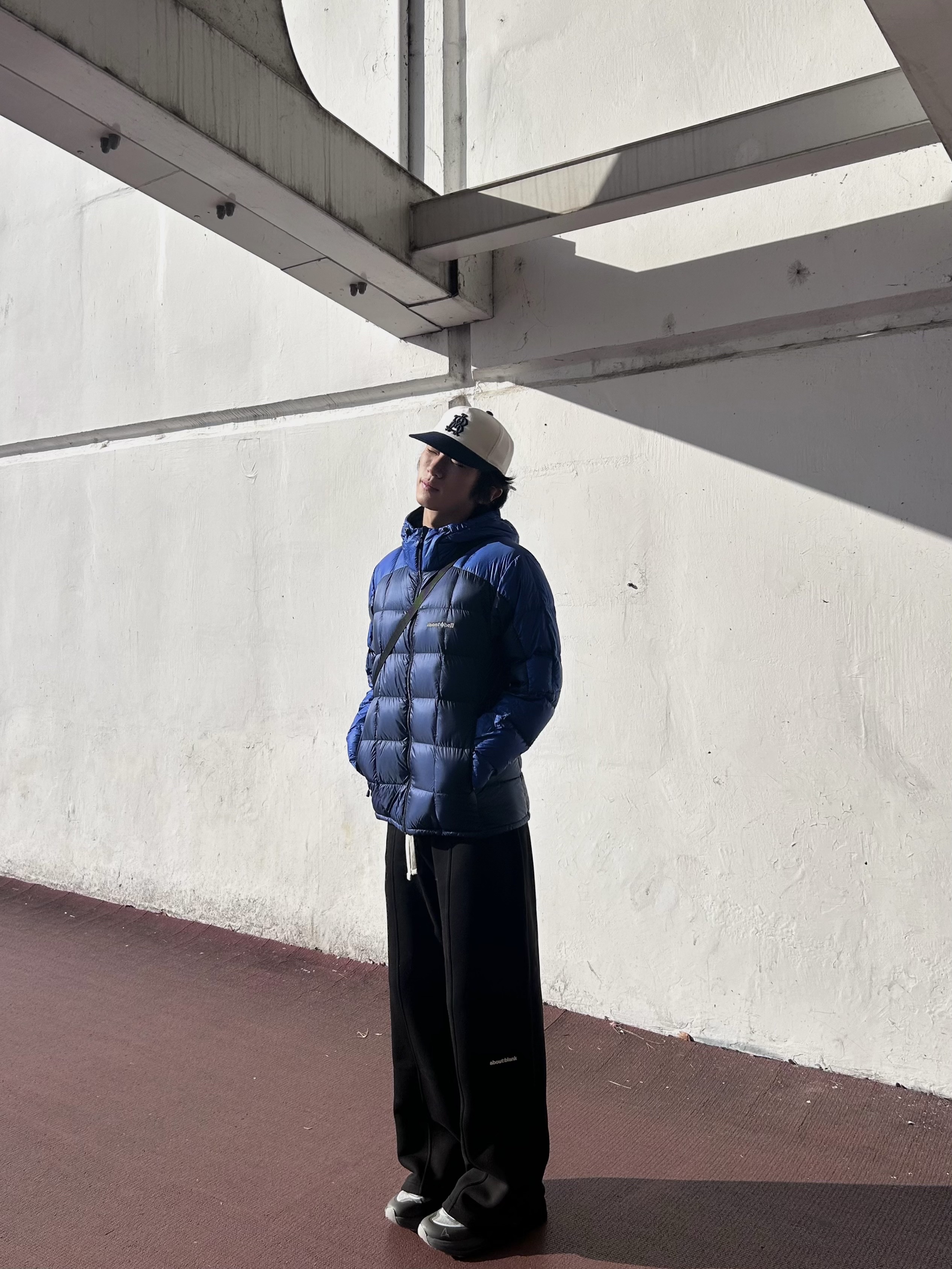 Montbell Superior Down Parka Men's Navy - 26SS 착용 스타일 - 1