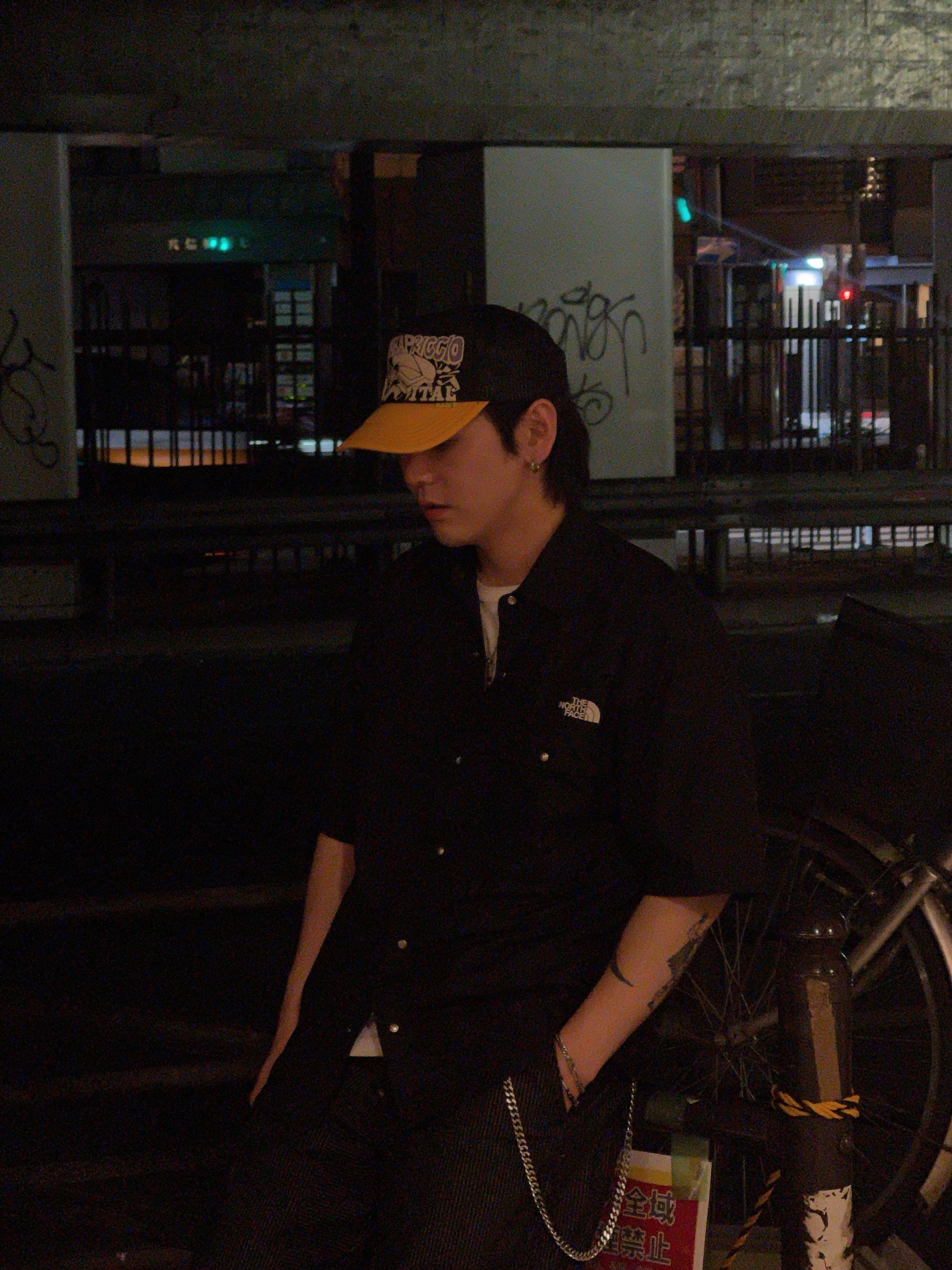 Kapital Life Kapriccio Pt Truck Cap Black Gold 착용 스타일 - 6