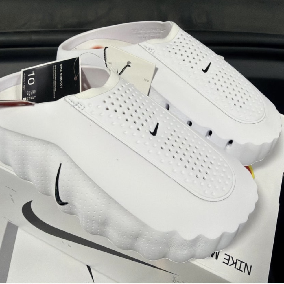Nike Mind 001 Slide White 착용 스타일 - 1