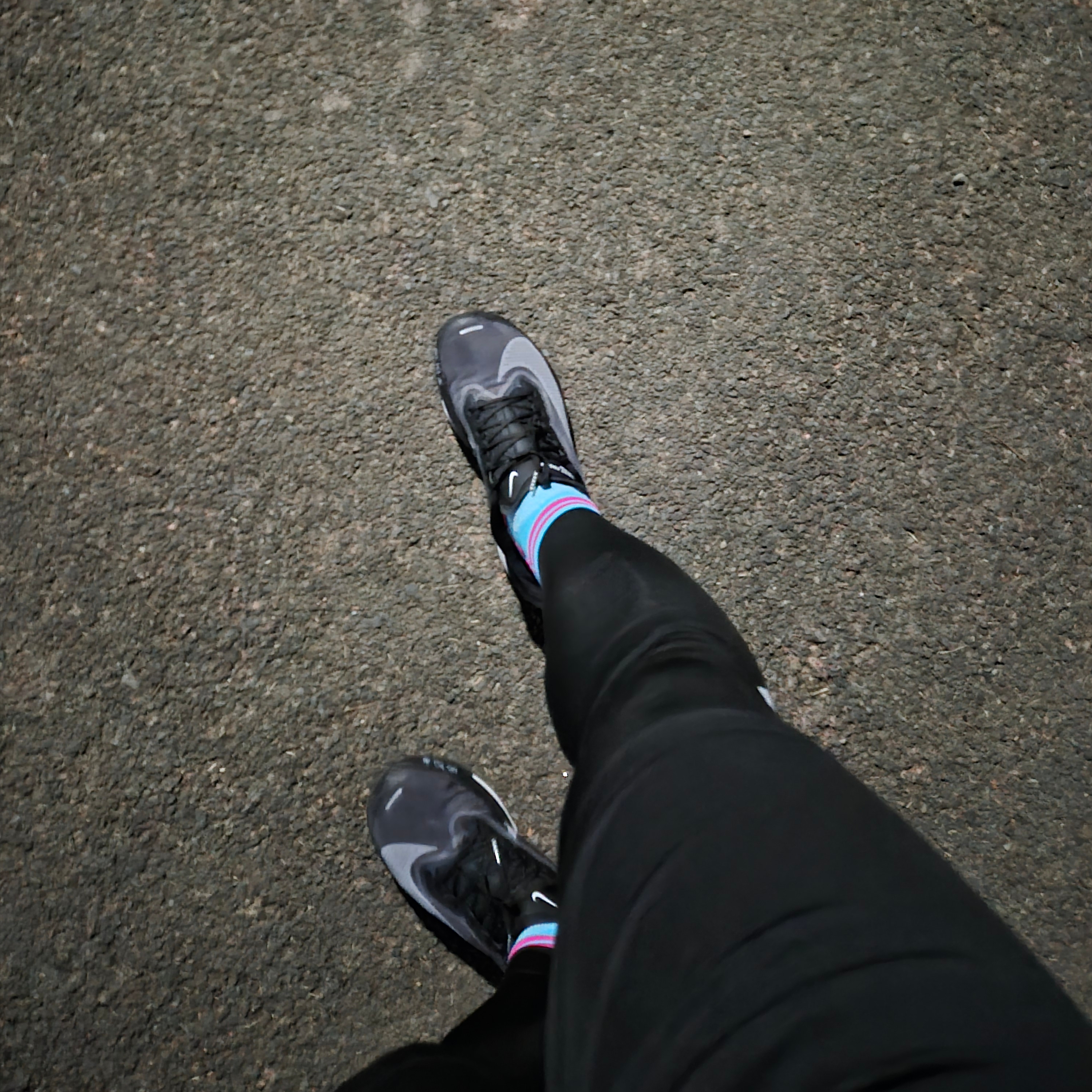 Nike Zoom Fly 6 Black Light Smoke Grey 착용 스타일