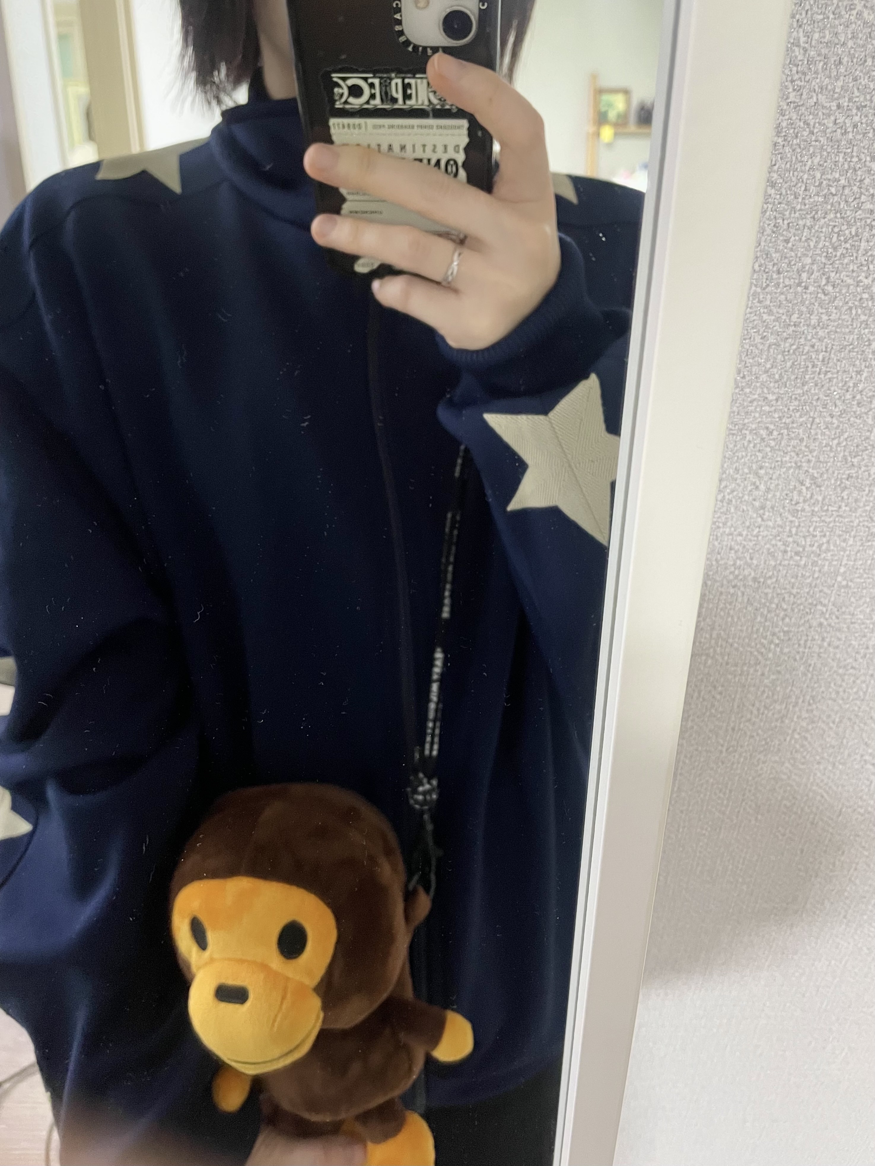 Kapital Smooth Jersey Stuntman & Woman Track Jacket Navy, Kapital Smooth Jersey Stuntman & Woman Track Jacket Black 착용 스타일 - 1