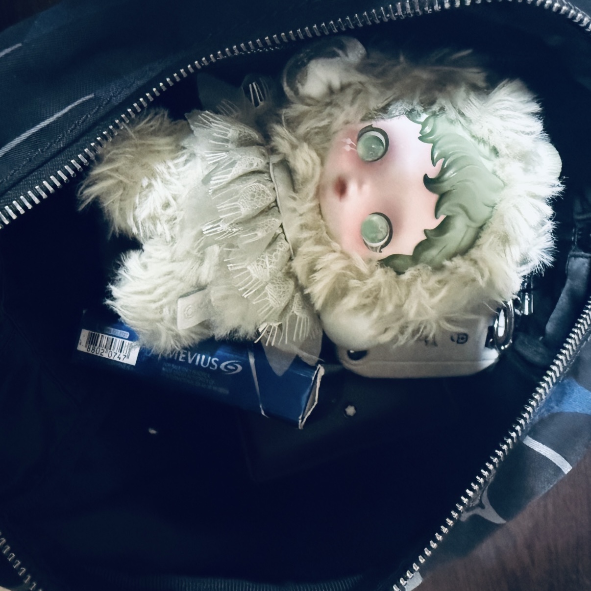 Pop Mart Skullpanda L’Impressionnisme Series Plush Doll Pond (Opened Case) 착용 스타일