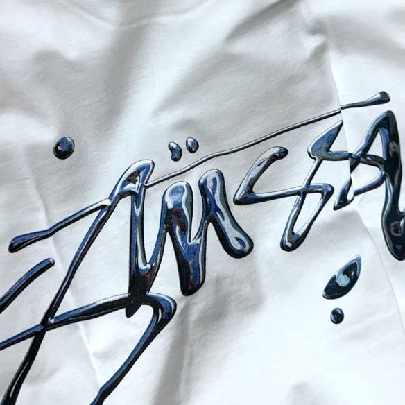 Stussy Mercury T-Shirt White, Fennec Ribbon String Bag Silver 착용 스타일 - 4