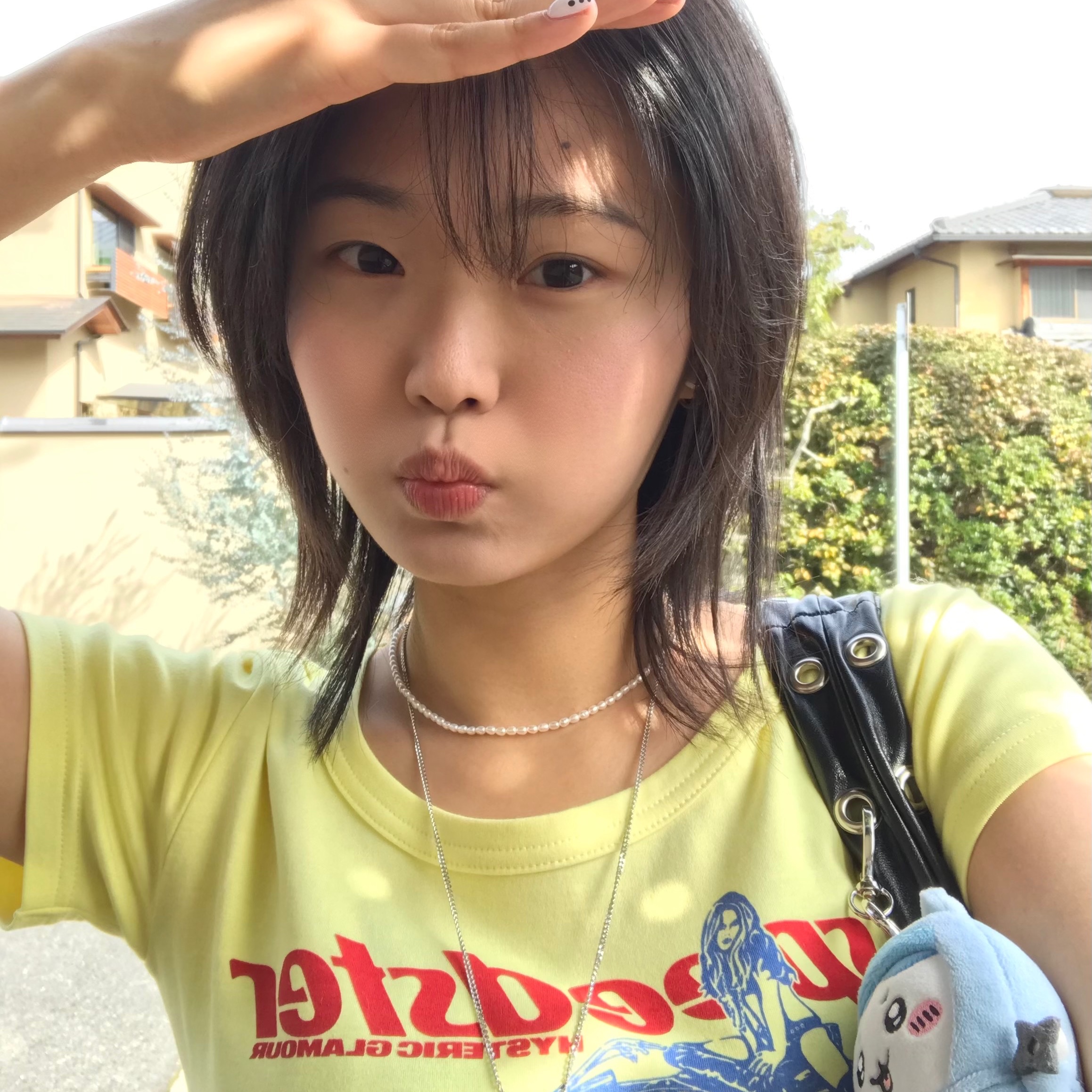 (W) Hysteric Glamour Speedster Chibi T-Shirt Yellow, Chrome Hearts Boxer Brief Black 착용 스타일 - 2