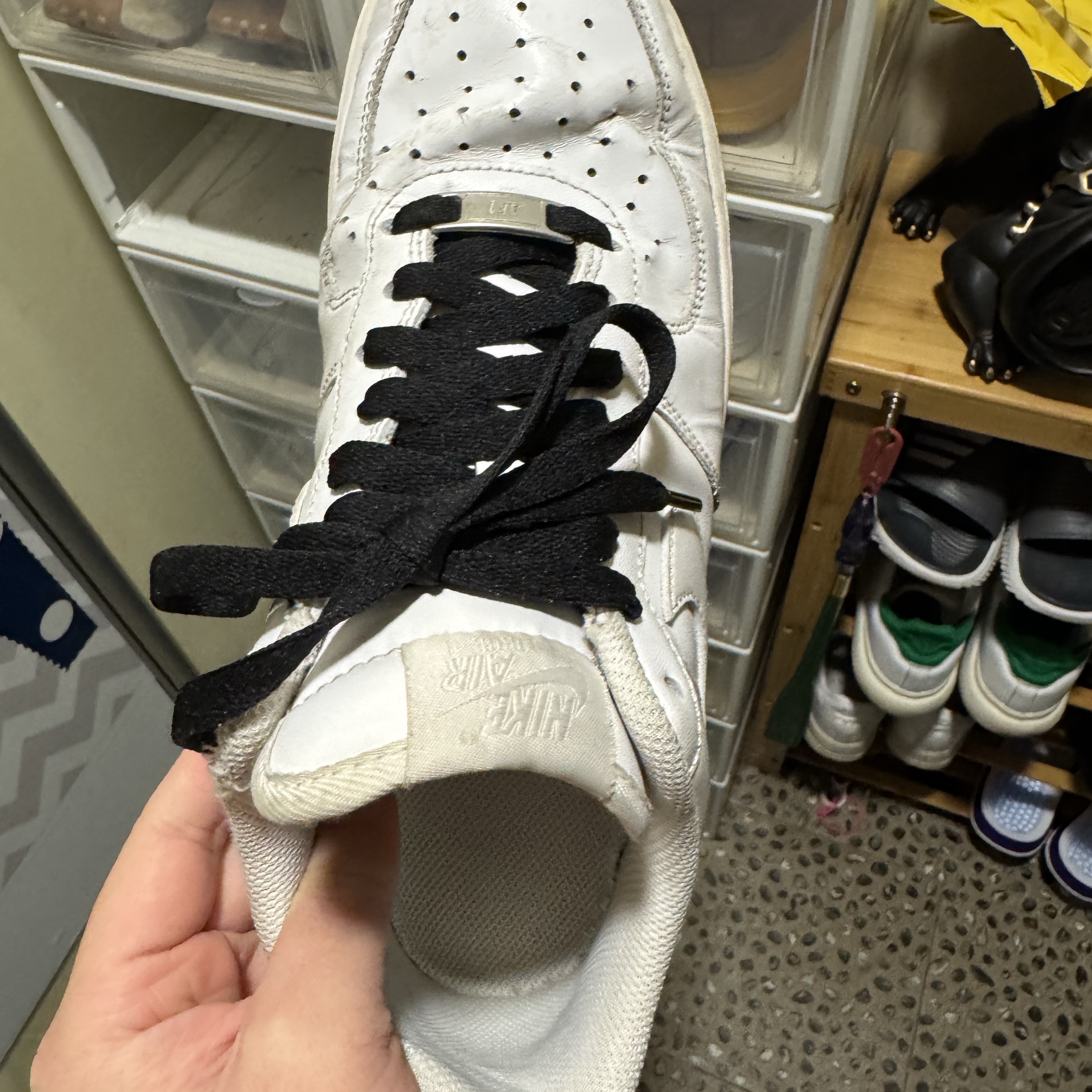 Nike Air Force 1 '07 White Light Smoke Grey, Nike Air Force 1 '07 WB Flax 착용 스타일 - 4