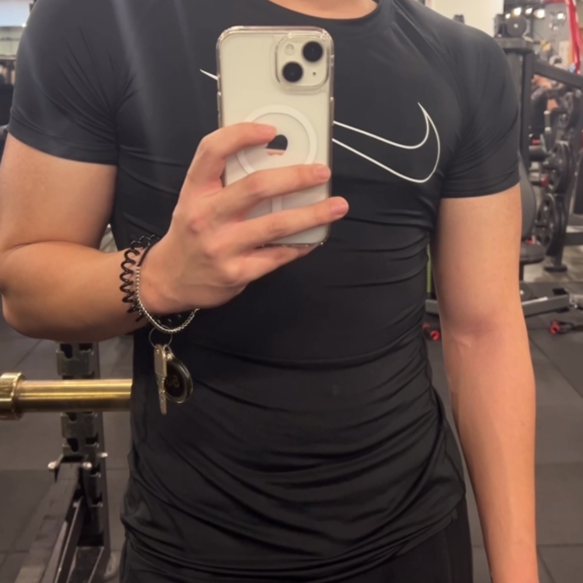 Nike Pro Dri-Fit Tight-Fit Short Sleeve Top Black - Asia 착용 스타일