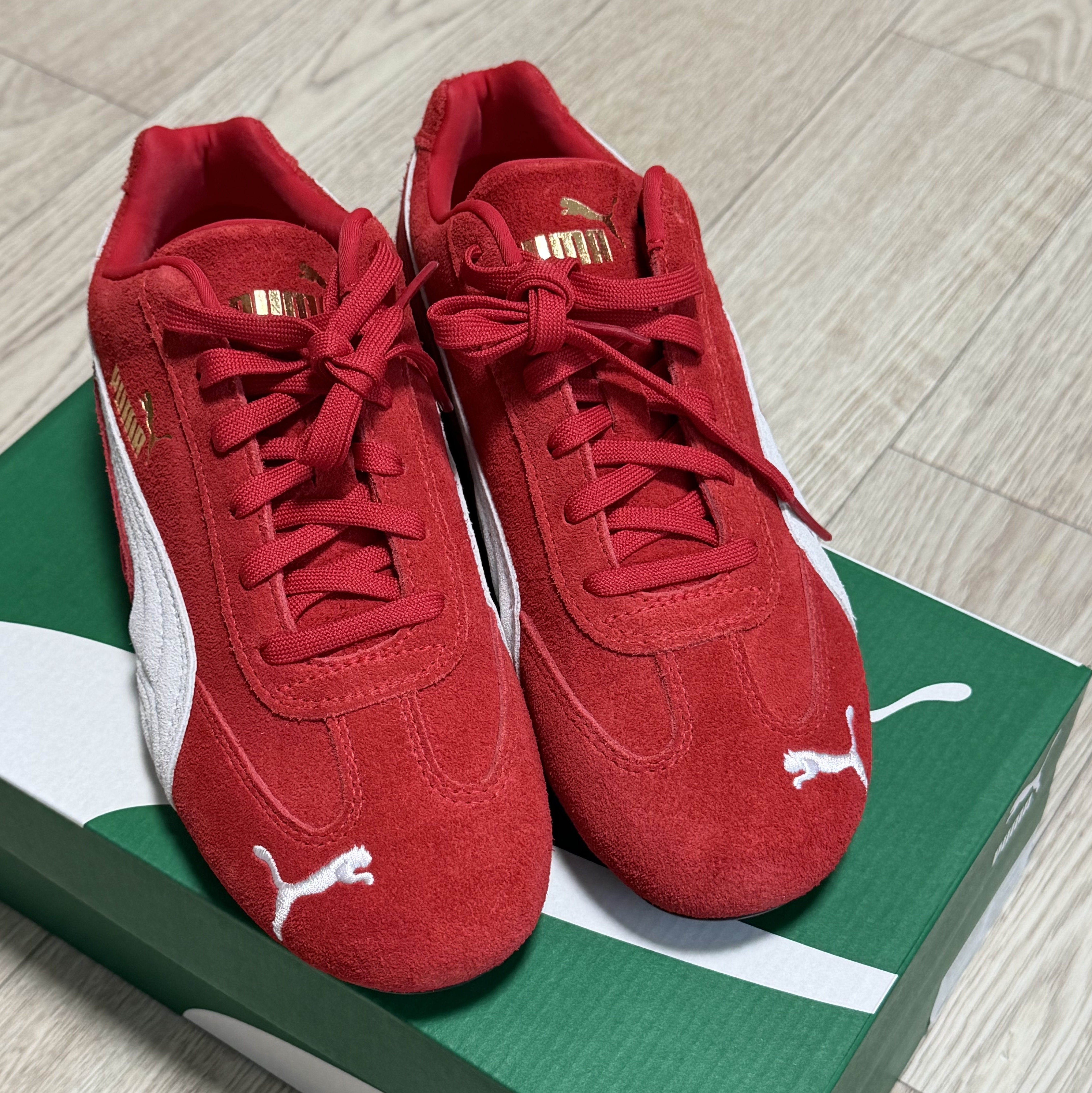 Puma Speedcat OG Red White 착용 스타일