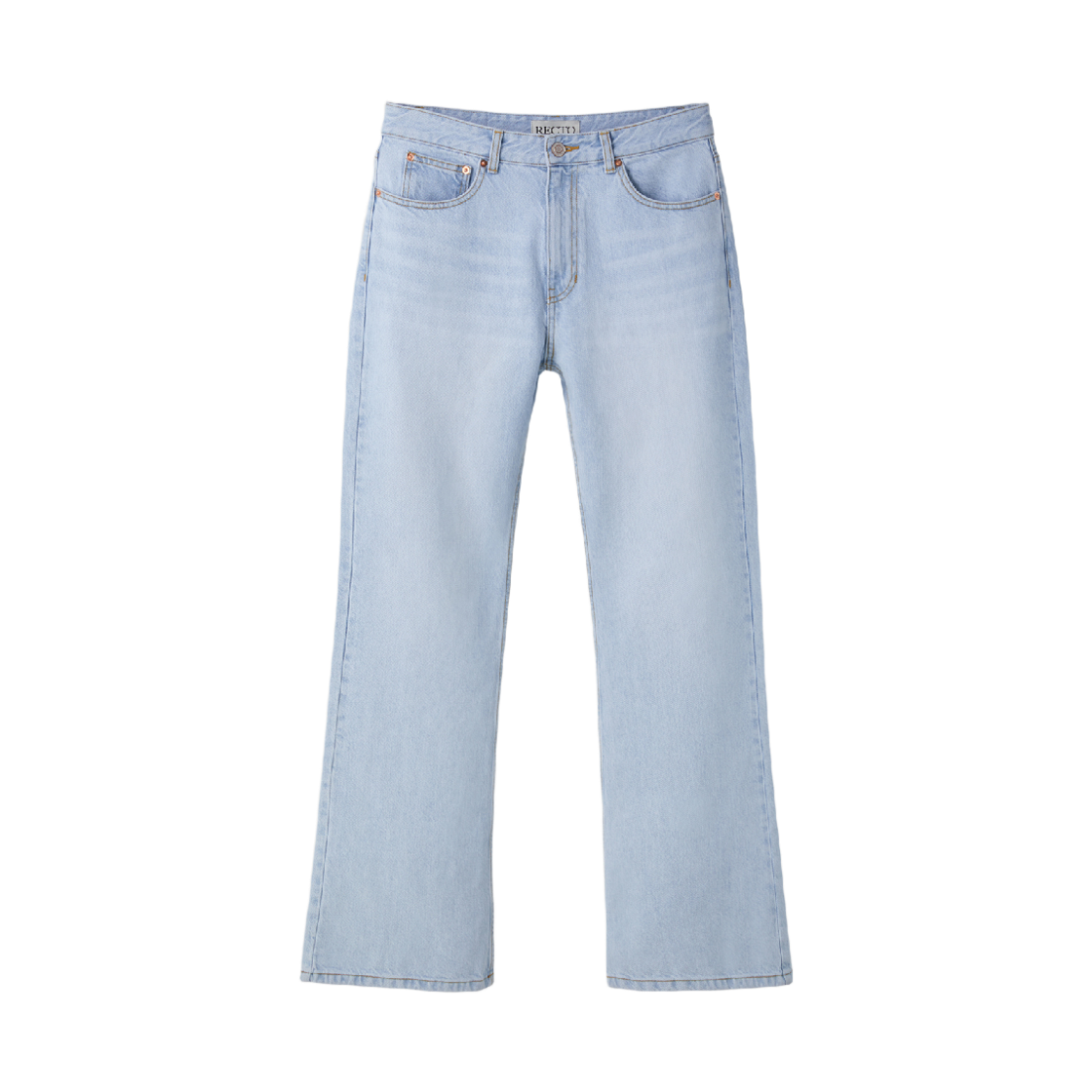 렉토 라이트 워시드 플레어 데님 아이스 블루(Recto Light Washed Flare Denim Ice Blue)
