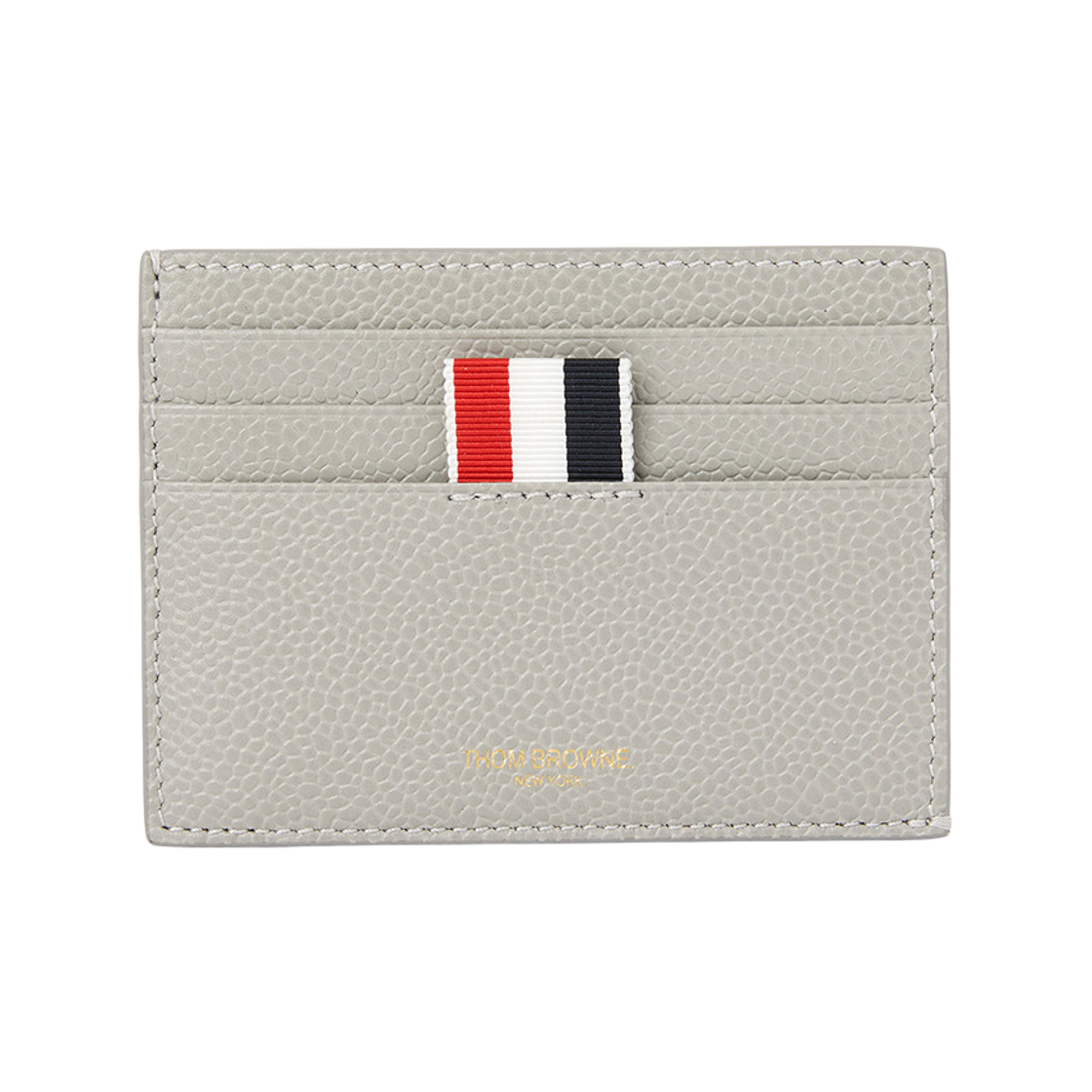 톰브라운 페블 그레인 노트 컴파트먼트 카드 홀더 라이트 그레이(Thom Browne Pebble Grain Note Compartment Card Holder Light Grey) - 1