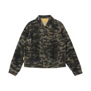 MAINBOOTH Destroyed Camo Trucker Jacket CAMO