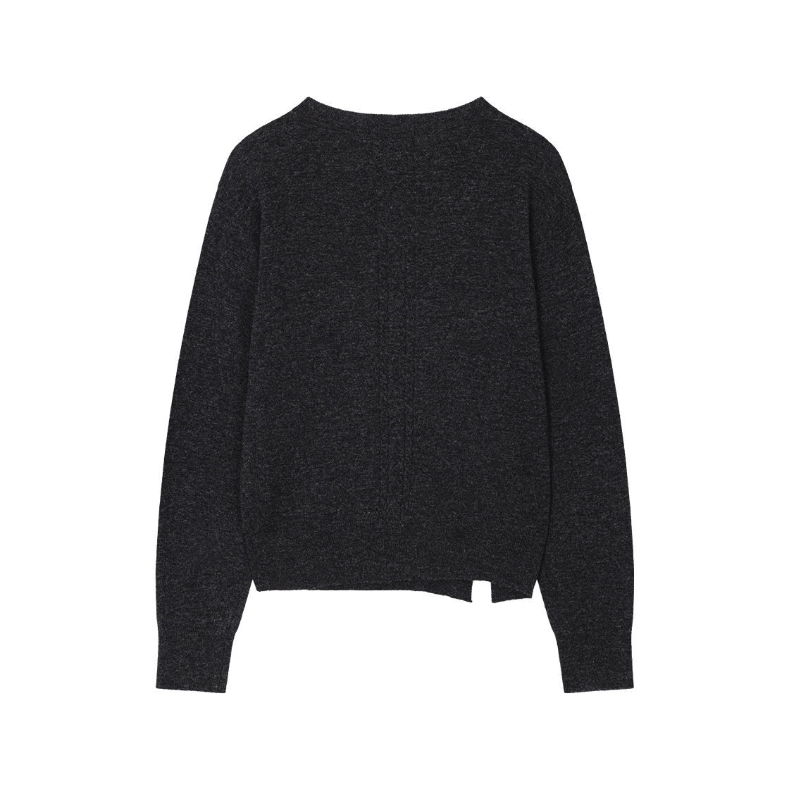 웨이비니스 트위스티드 버튼 집업 니트 차콜(Waviness Twisted Button Zip-Up Knit Charcoal) - 2