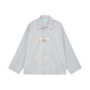 THIS IS FINE Pajama Overshirt Blue