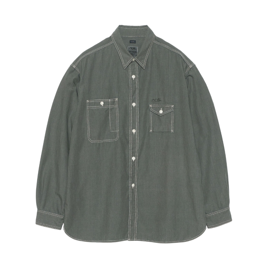 S26SG011 Nanamica Regular Collar Chambray Shirt Gray