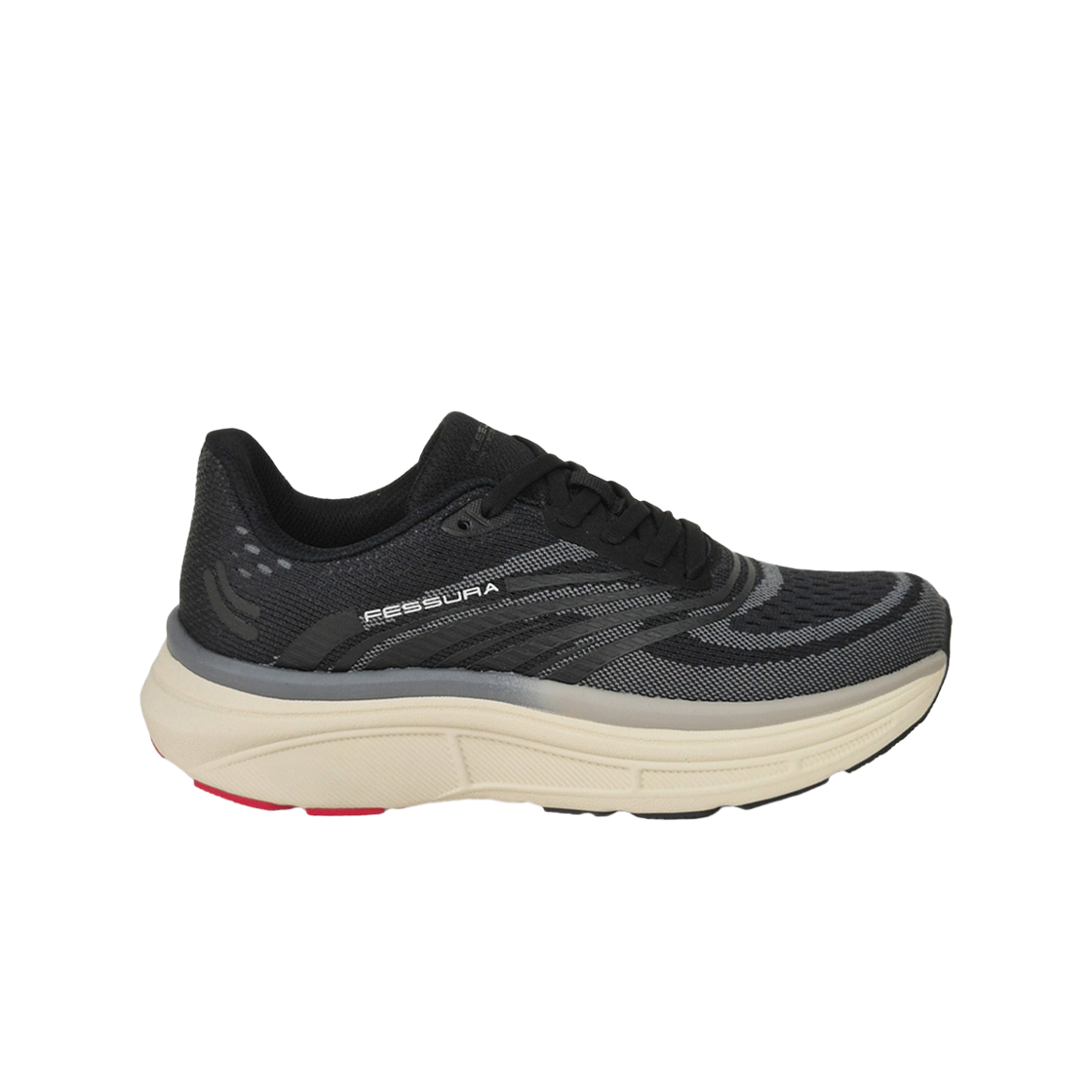페슈라 우먼즈 SPEED 01 러닝화 블랙(FESSURA Womens SPEED 01 Running Shoes Black)