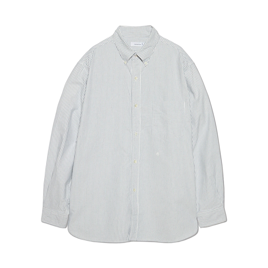나나미카 버튼 다운 스트라이프 윈드 셔츠 네이비(Nanamica Button Down Stripe Wind Shirt Navy) - 1