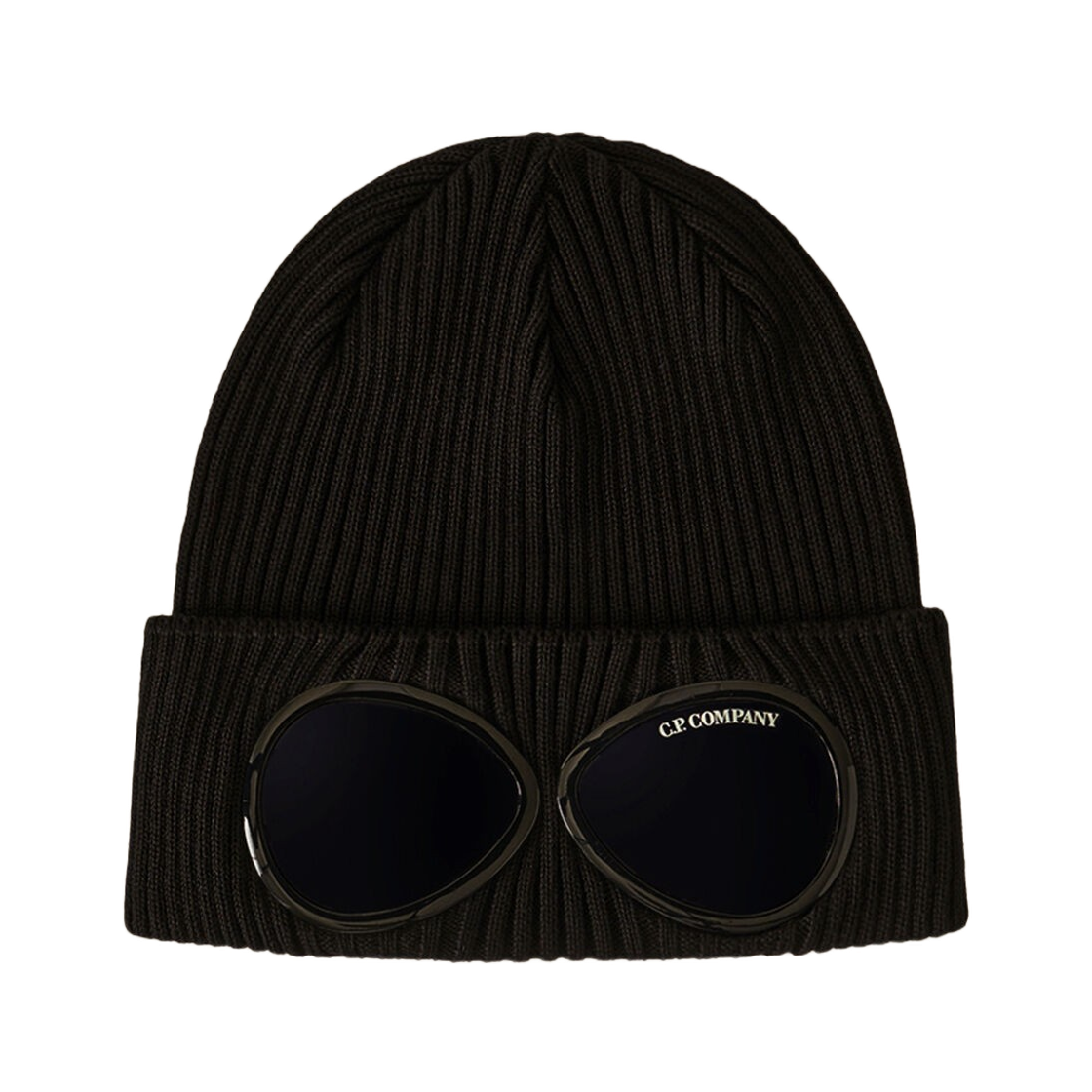 C.P. 컴퍼니 코튼 고글 비니 블랙 - 26SS(C.P. Company Cotton Goggle Beanie Black - 26SS) - 1