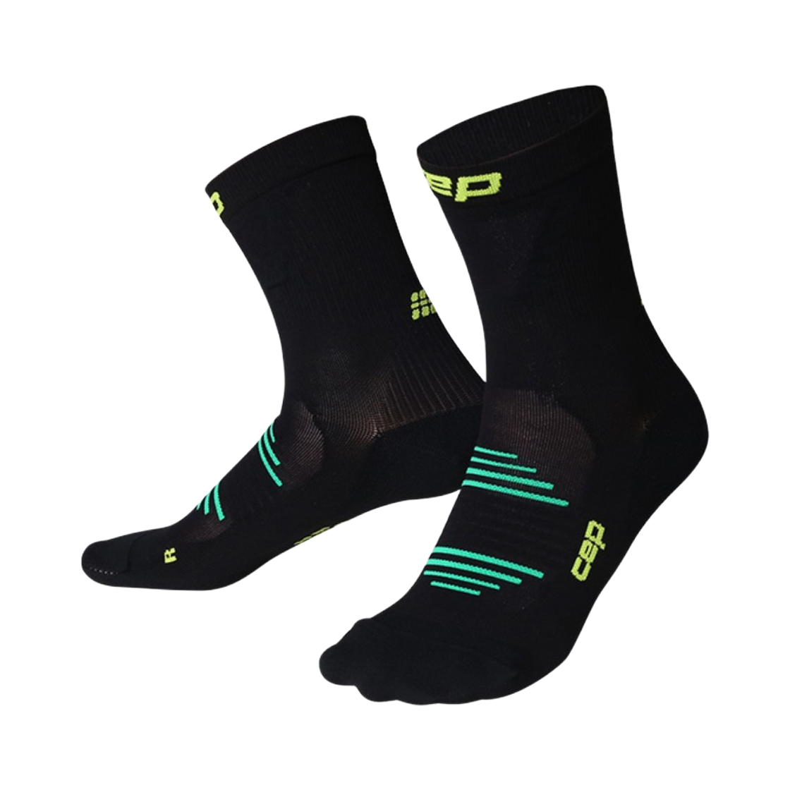 CEP 더 프로 런 울트라라이트 미드 컷 삭스 블랙(CEP The Pro Run Ultralight Mid Cut Socks Black) - 1