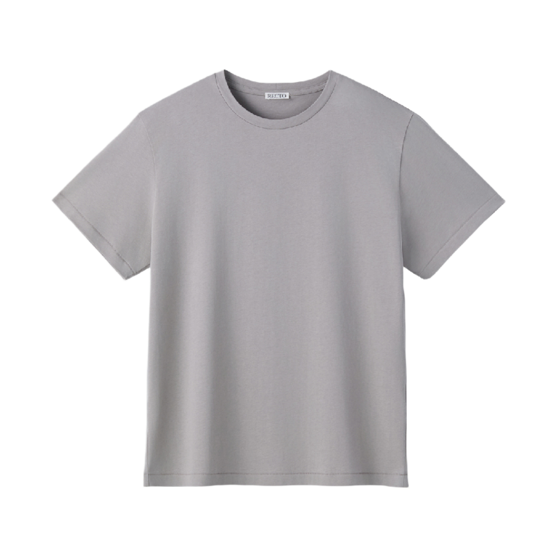렉토 컴팩트 코튼 티셔츠 세피아 그레이(Recto Compact Cotton T-Shirt Sepia Grey)