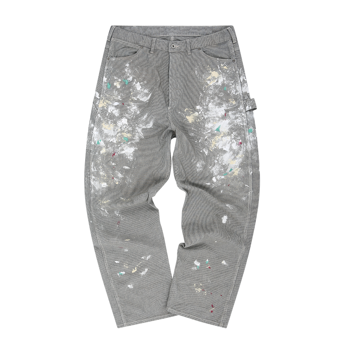 홈리스 페인트 스플레터 히코리 워크팬츠 인디고(Hommless Paint Splatter Hickory Work Pants Indigo)