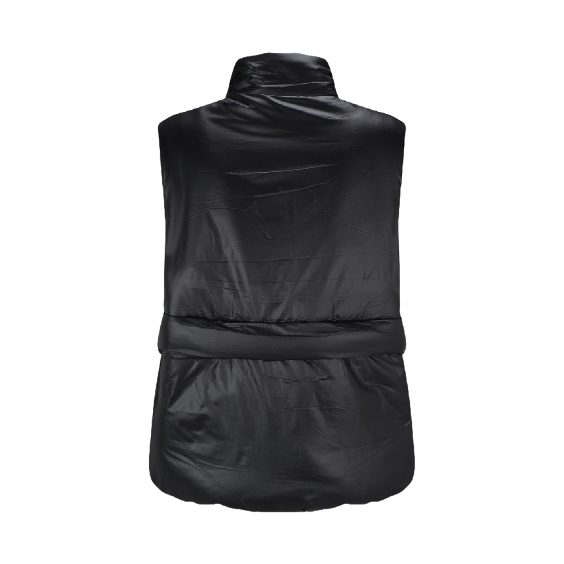 (W) 가니 샤이니 퀼트 베스트 블랙((W) Ganni Shiny Quilt Vest Black) - 2
