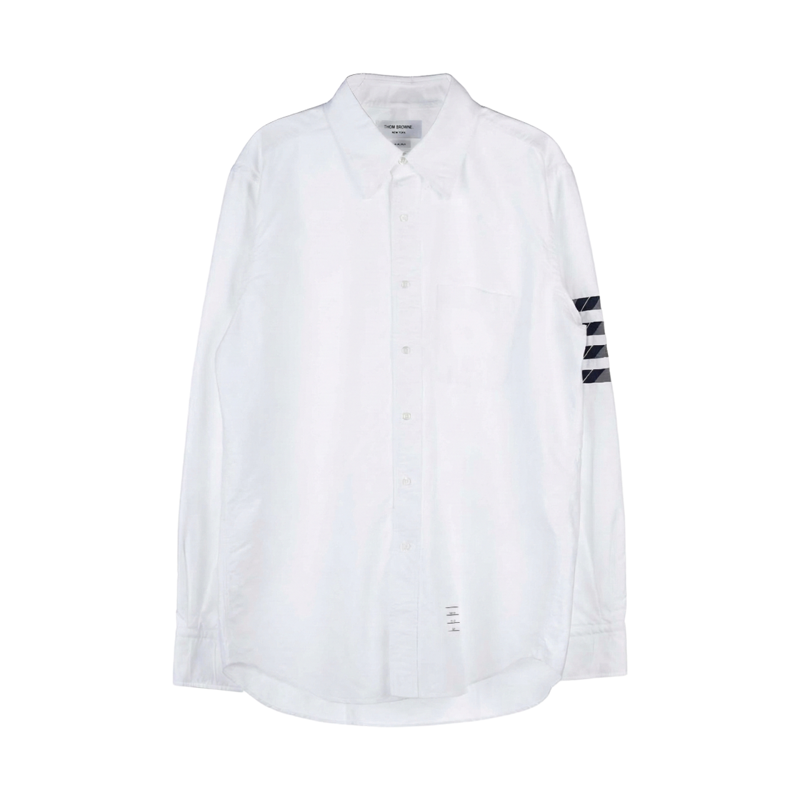 톰브라운 옥스포드 사선 스트레이트 핏 셔츠 화이트(Thom Browne Oxford 4-Bar Straight Fit Shirt White) - 1