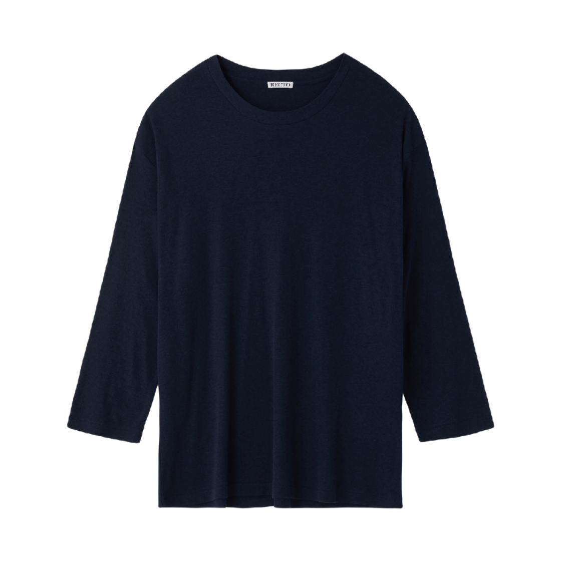 렉토 울 블렌드 루즈 탑 인디고 네이비(Recto Wool Blend Loose Top Indigo Navy)