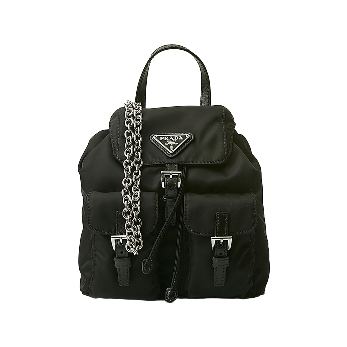 1BH029-V44-F0002-COM Prada Nylon Mini Backpack Black