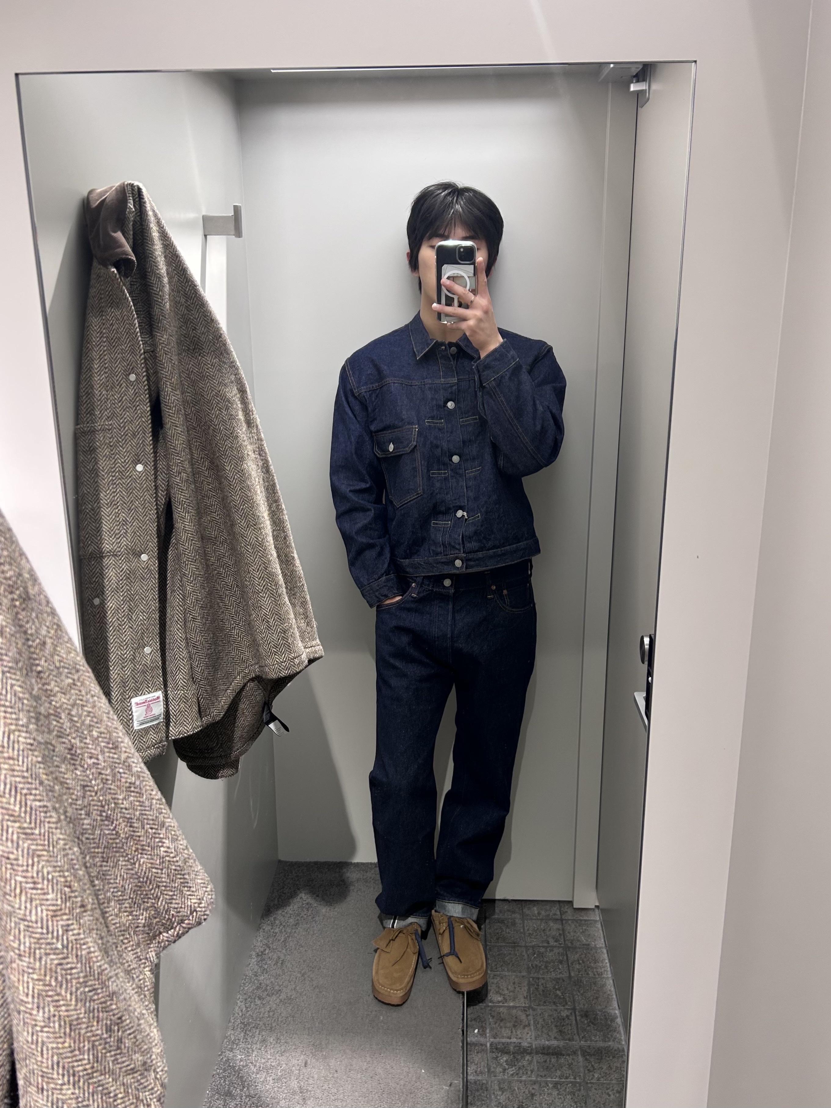 Orslow Type1 40'S Pleated Front Blouse One Wash 81 - 25FW 착용 스타일 - 1