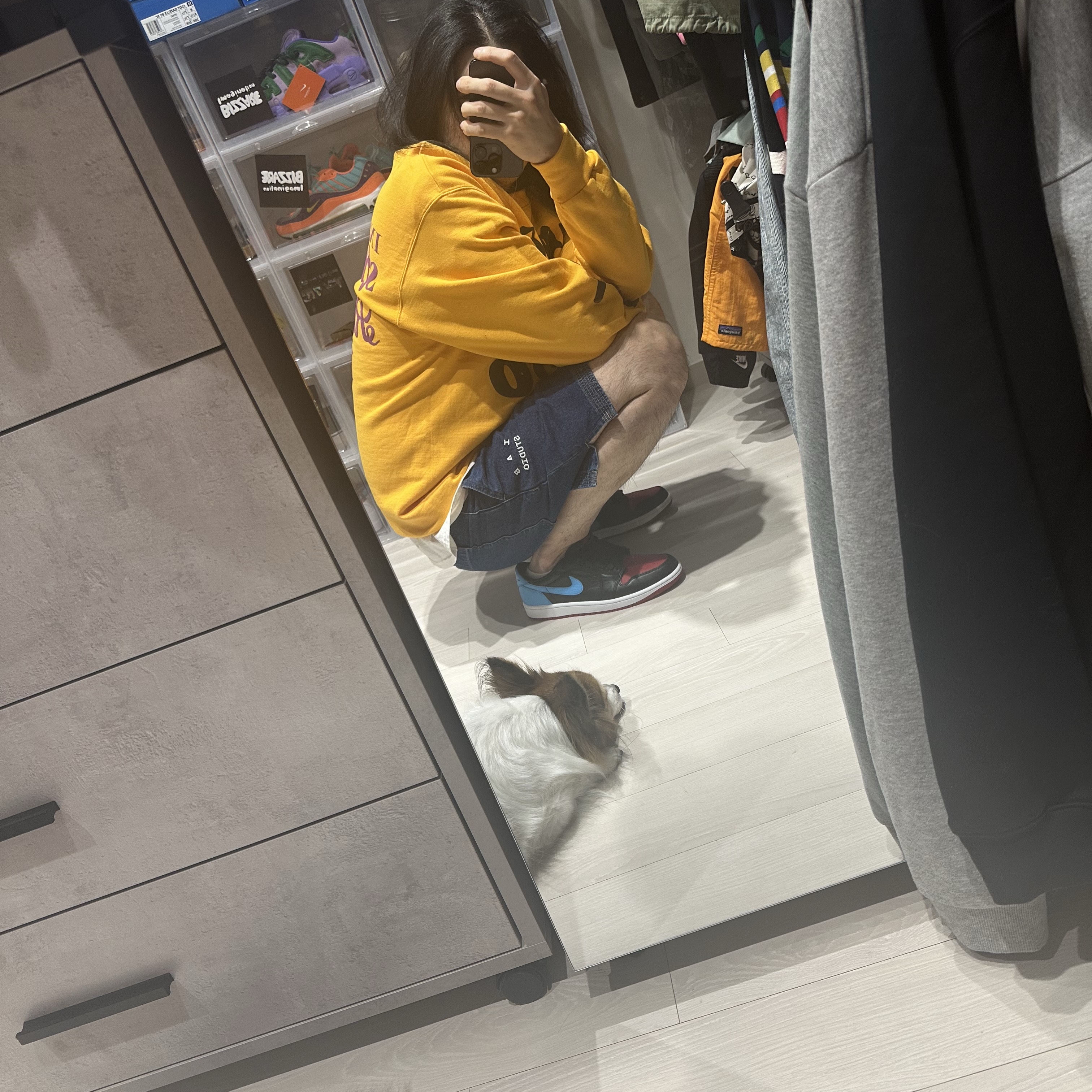 (W) Jordan 1 Retro Low OG NC to CHI 착용 스타일 - 1