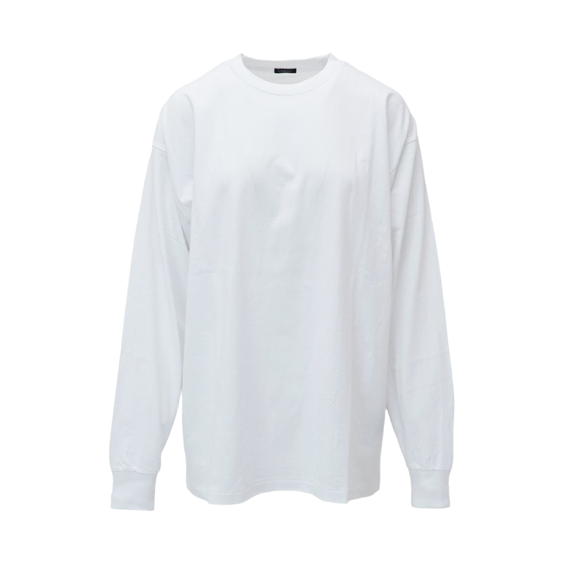 코모리 코튼 저지 롱슬리브 티셔츠 화이트 - 26SS(Comoli Cotton Jersey Long Sleeve T-Shirt White - 26SS)