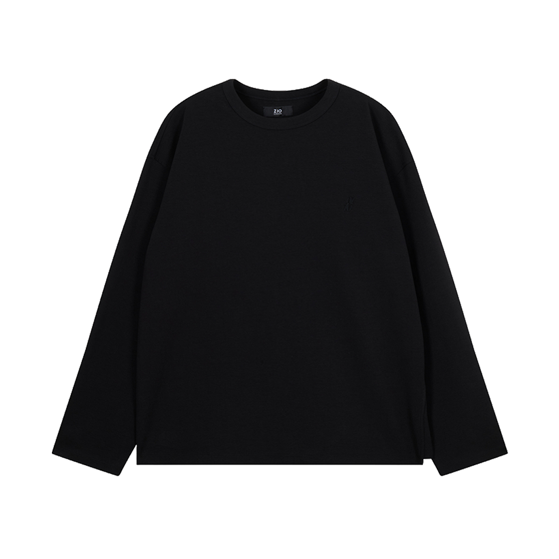 지오송지오 컬렉션 마드리갈 아트워크 롱 슬리브 블랙 BI2TS211BK