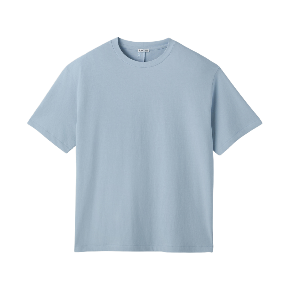 렉토 백심 디테일 티셔츠 스카이 블루(Recto Back Seam Detail T-Shirt Sky Blue)