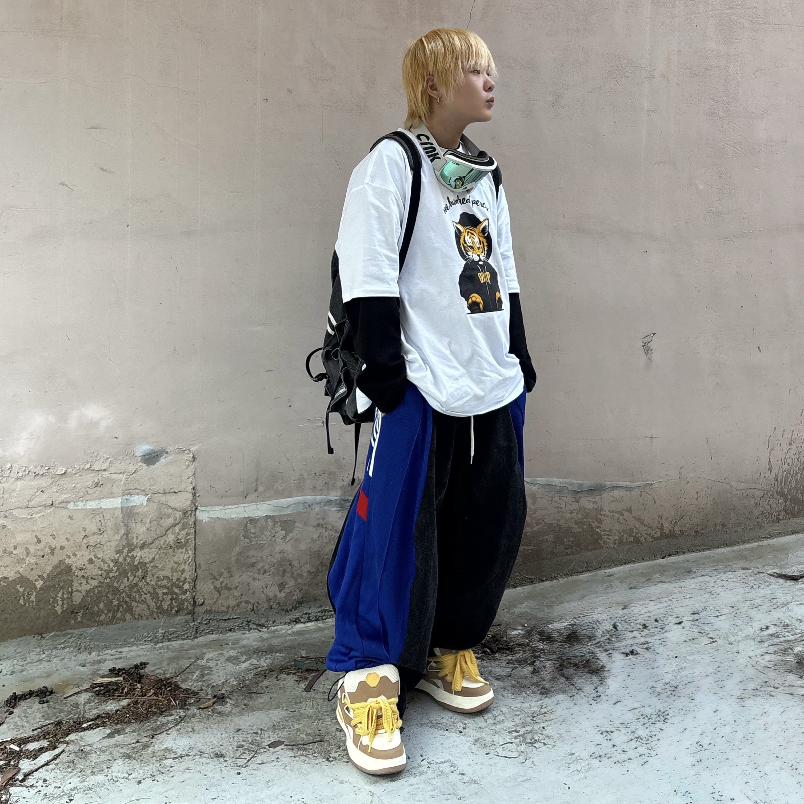 [트리플적립] SPORT CHAMBER SC Sporty Rucksack Charcol 착용 스타일