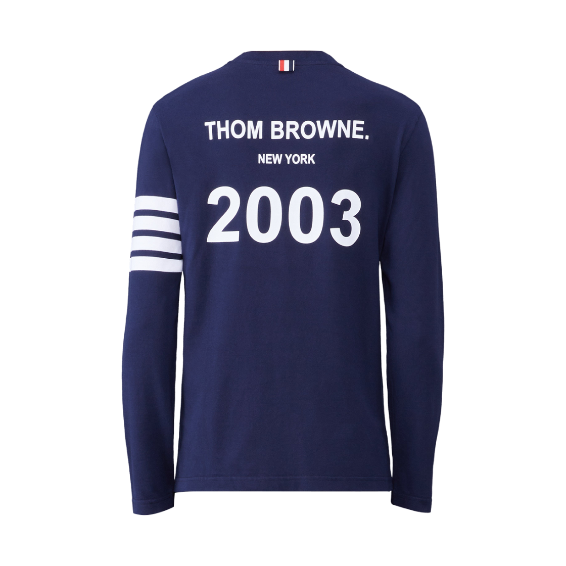 톰브라운 저지 2003 사선 티셔츠 네이비(Thom Browne Jersey 2003 4-Bar T-Shirt Navy) - 2