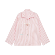 THIS IS FINE Pajama Overshirt Pink