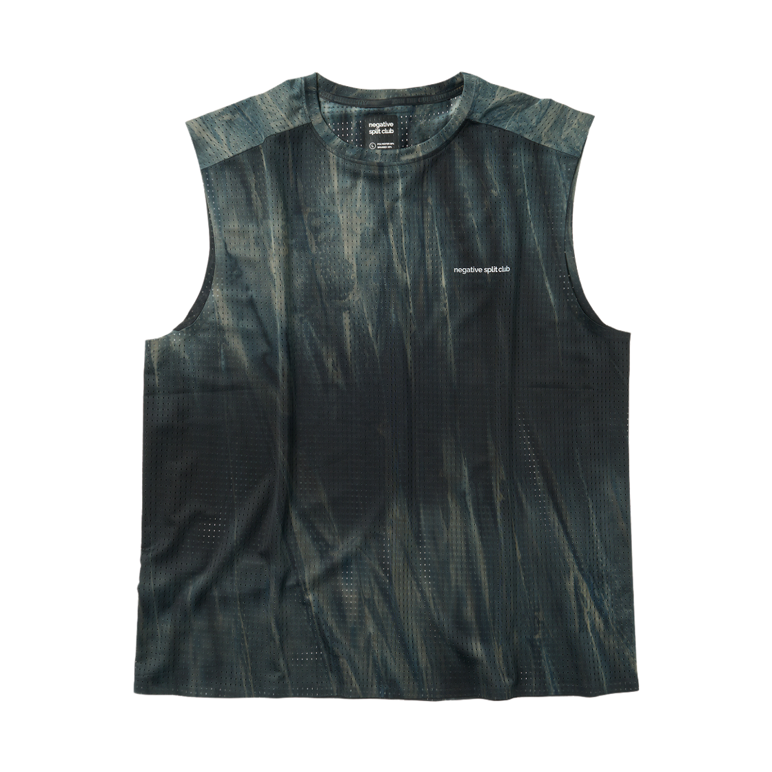 네거티브 스플릿 클럽 에어벤트 타이다잉 레이싱 싱글렛 미드나잇(negative split club Airvent Tie-Dye Racing Singlet Midnight) - 2