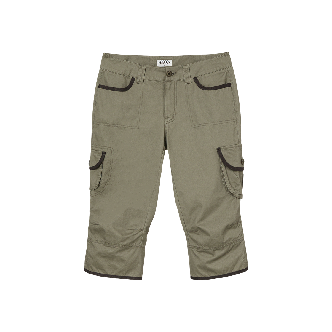 에이이에이이 카프리 카고 팬츠 카키(AEAE Capri Cargo Pants Khaki)