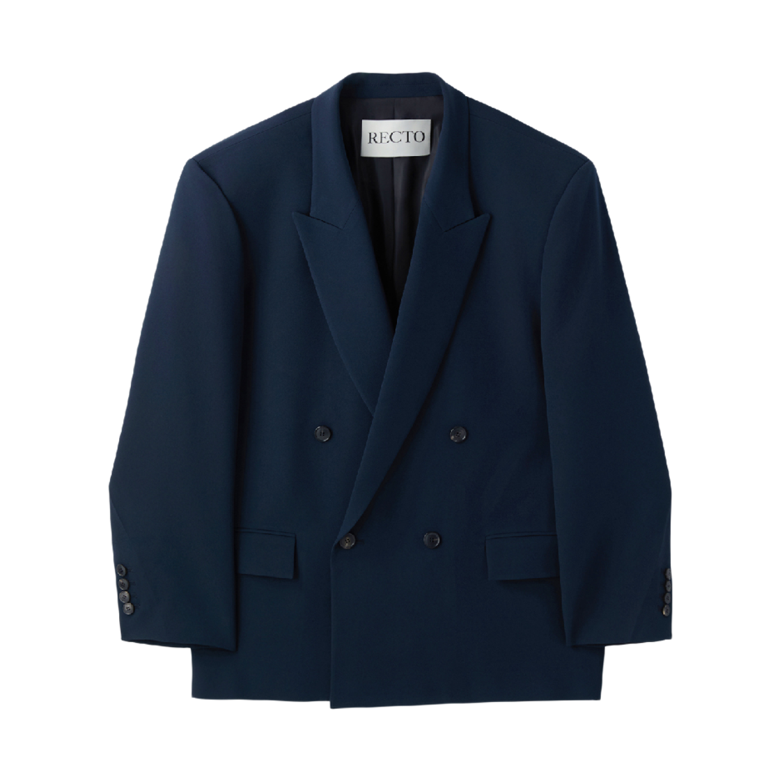 렉토 플루이드 더블 슈트 재킷 다크 네이비(Recto Fluid Double Suit Jacket Dark Navy)