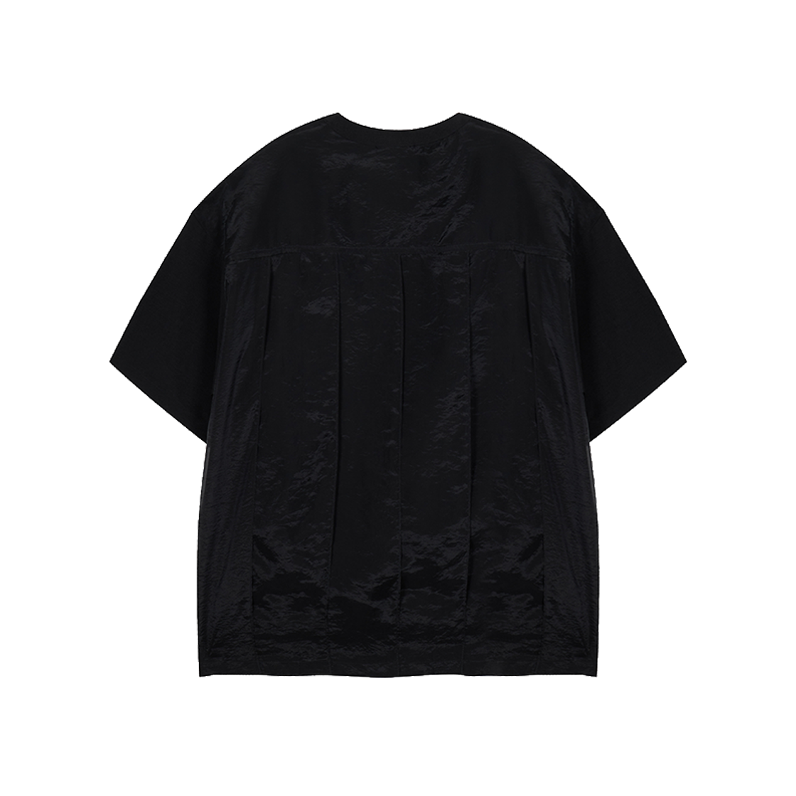 지오송지오 컬렉션 레이어드 슬릿 라운드넥 티셔츠 블랙 BI3TS303BK(ZIOSONGZIO COLLECTION Layered Slit Round Neck T-Shirt Black) - 2