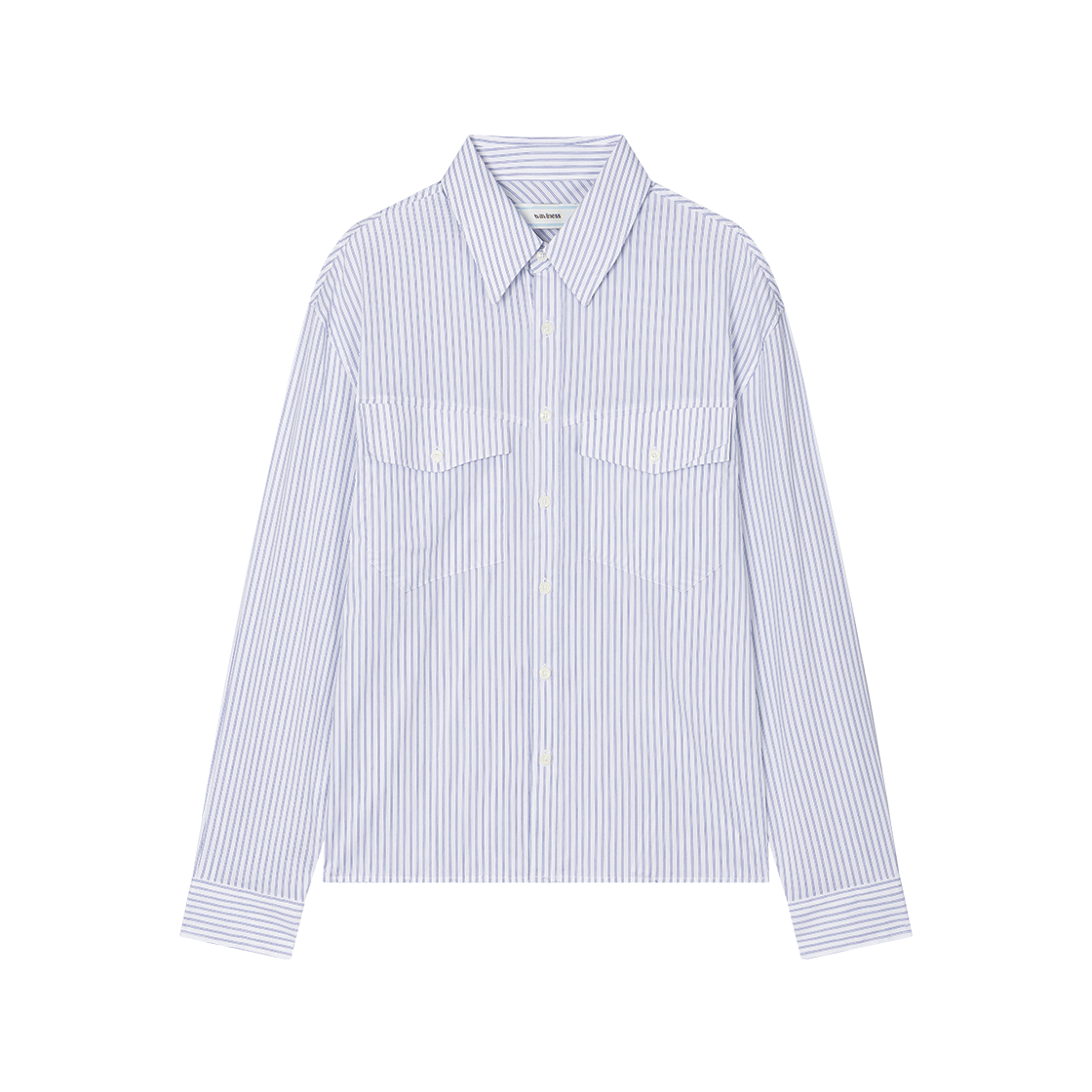 waviness26135 Waviness Horizon Stripe Shirts Blue