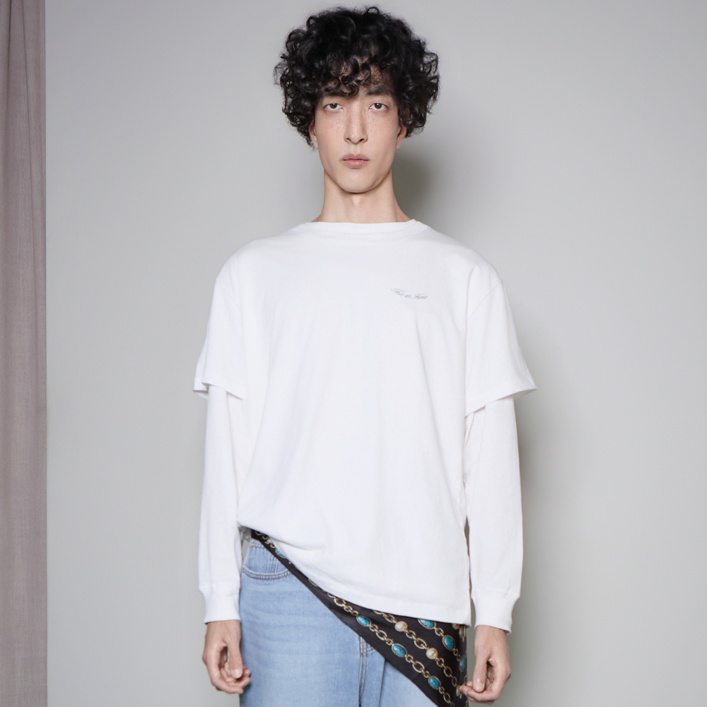 디스이즈파인 스탠다드 로고 티 화이트(THIS IS FINE Standard Logo Tee White) - 2