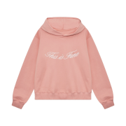 THIS IS FINE Standard Signature Hoodie Pink