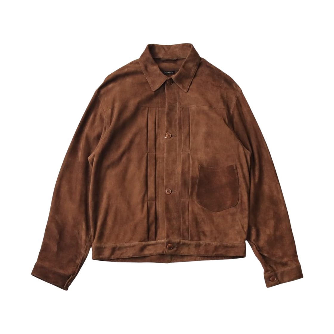 D01-01021 Comoli Suede Type 1 Brown - 26SS