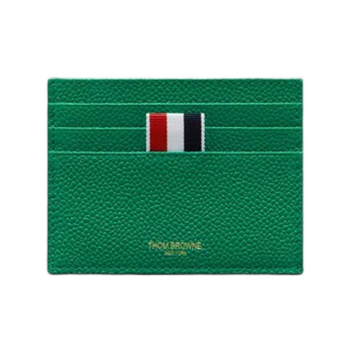 톰브라운 페블 그레인 노트 컴파트먼트 카드 홀더 그린(Thom Browne Pebble Grain Note Compartment Card Holder Green) - 1