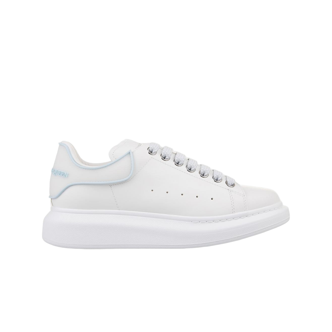 718157WIEEQ9412 (W) Alexander McQueen Oversized Sneakers White Powder Blue