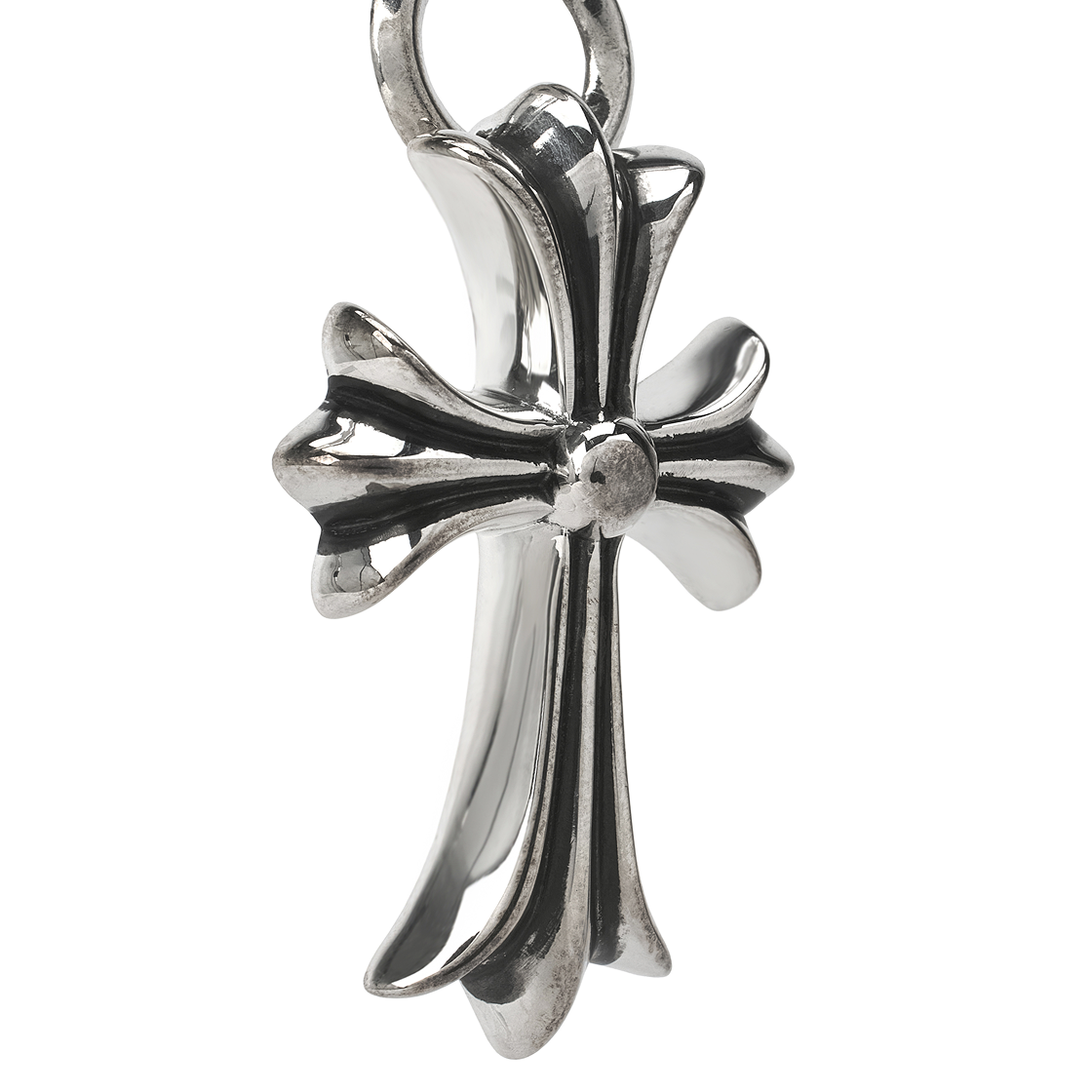 크롬하츠 CH 크로스 스몰 플레인 베일 펜던트 실버(Chrome Hearts CH Cross Small Plain Bail Pendant Silver) - 3