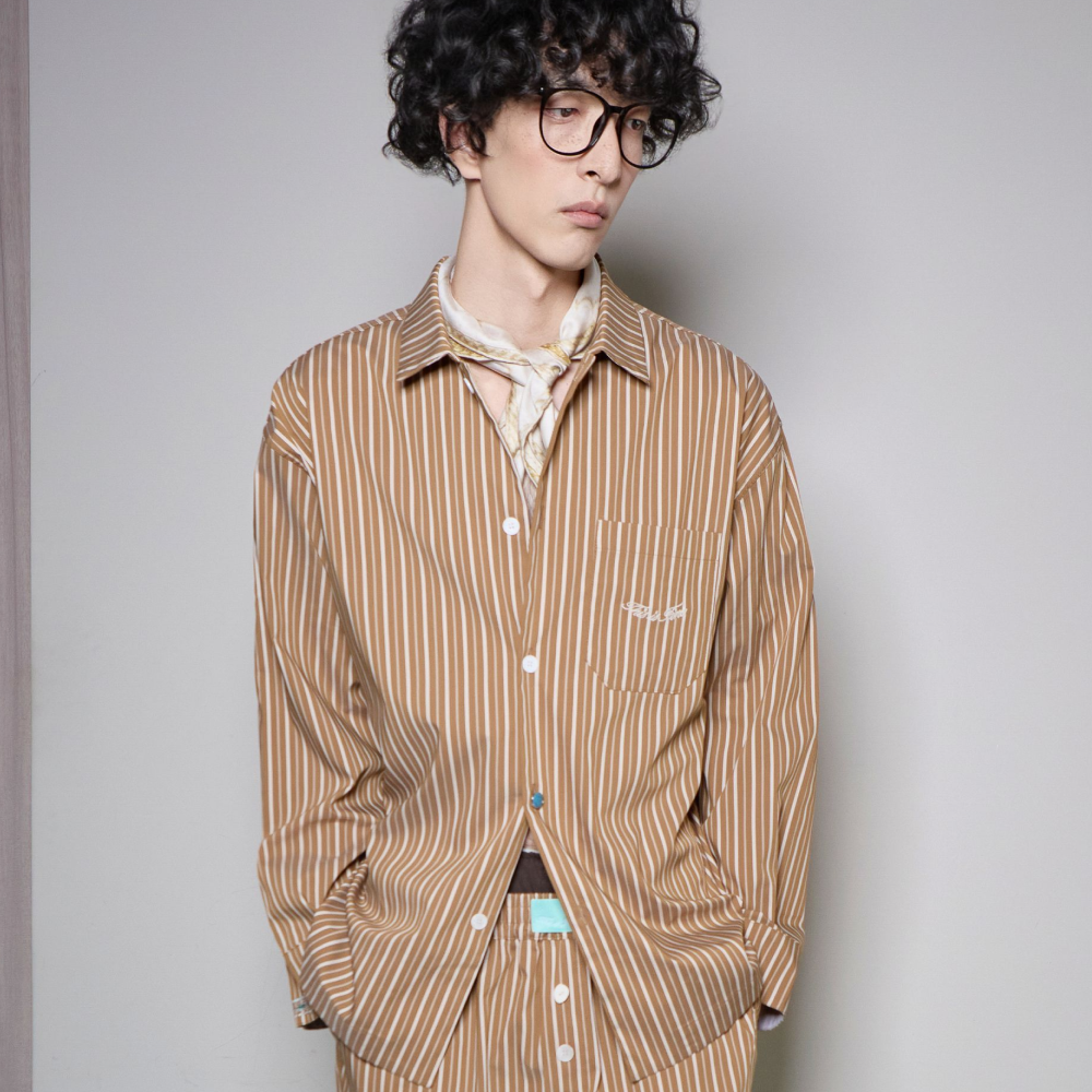 디스이즈파인 파자마 셔츠 모카(THIS IS FINE Pajama Shirt Mocha) - 2